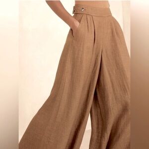 BANANA REPUBLIC LINA LINEN WIDE-LEG PANT